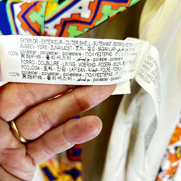 Zara Satin Effect Colorful Boho Floral Belted LS Kimono Duster Robe Size S - Picture 13 of 16